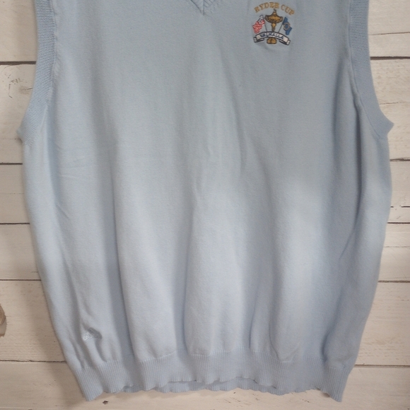 Vintage Adidas Ryder Cup Valhalla Pullover Sleeveless Sweater Vest Mens XL Golf - Picture 3 of 9
